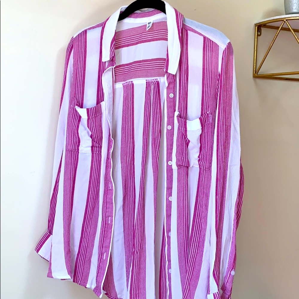 BP striped linen button down